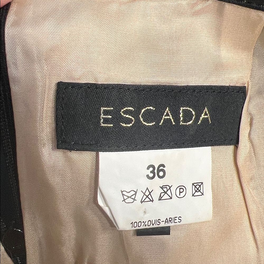 Escada cutwork leather skirt size 36/4 - Picture 11 of 12